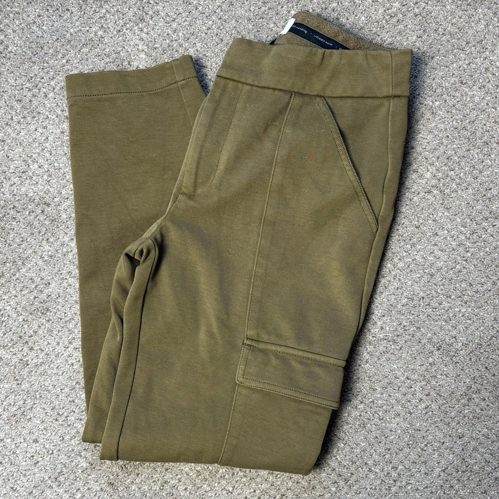 Anthropologie The Essential Slim  Womens Size 4‎ Moss Green Cargo Pants